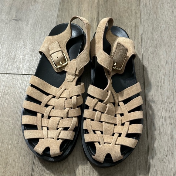 NWT! By Anthropologie Footbed Fisherman Flats - Size EU 38 💎 - Picture 6 of 11